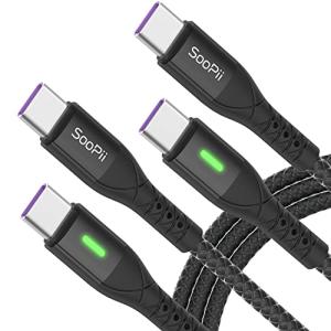 SOOPII 60W USB-C Cable with LED Indicator (8 words)