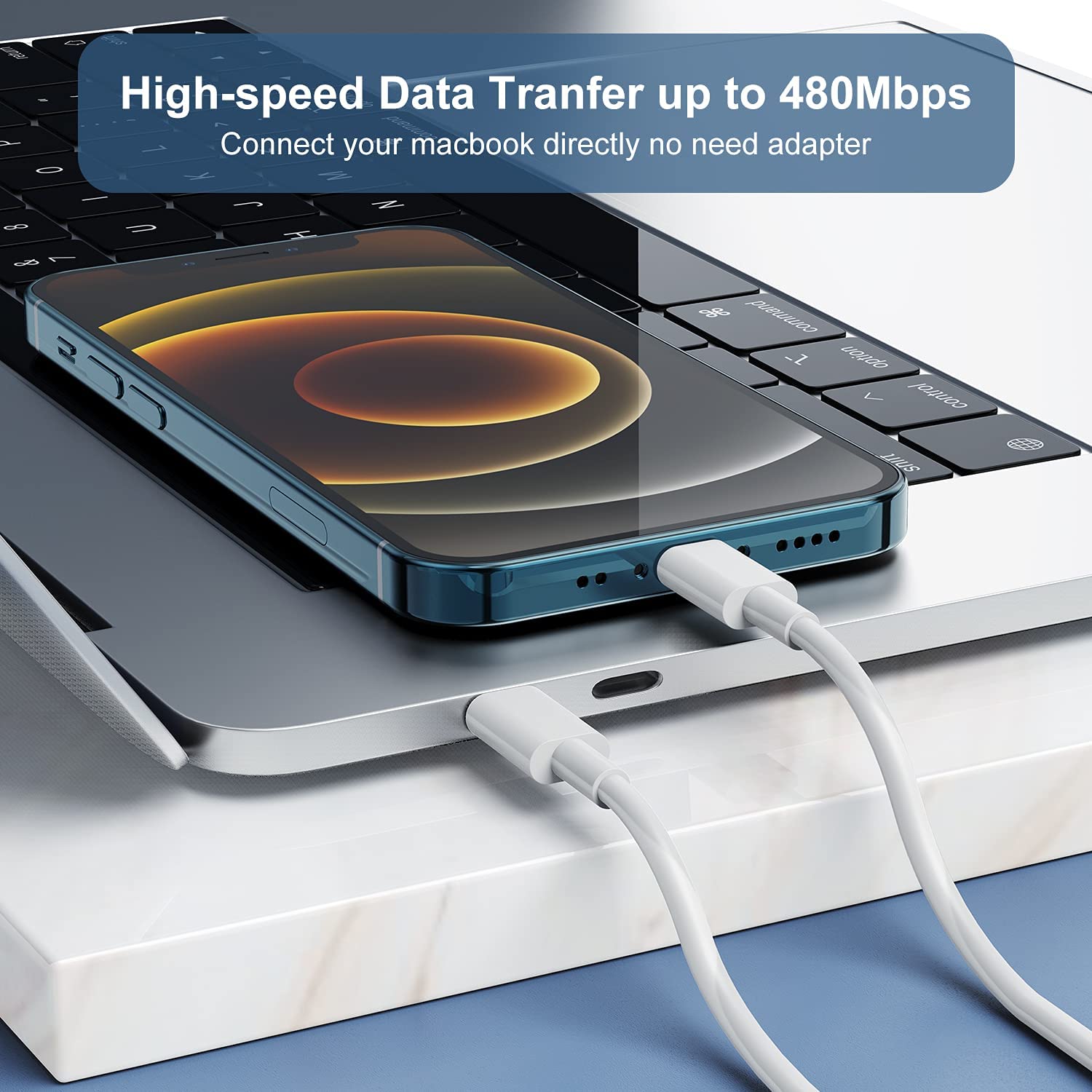 10ft Cionum Lightning Charger for iPhone