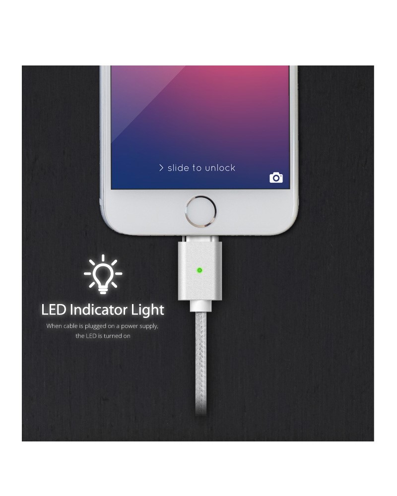 3-in-1 Magnetic USB-C Cable - Silver