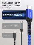 JSAUX 3-Pack USB C Cables - Fast Charging