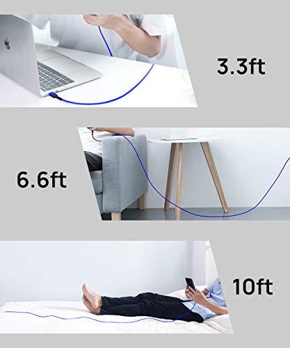 JSAUX 3-Pack USB C Cables - Fast Charging