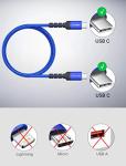 JSAUX 3-Pack USB C Cables - Fast Charging