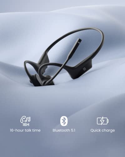 Wireless Bone Conduction Headset with Noise Canceling Mic