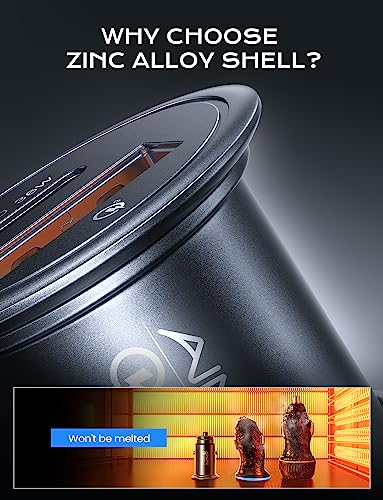 AINOPE 54W USB-C Car Charger for iPhone & Samsung