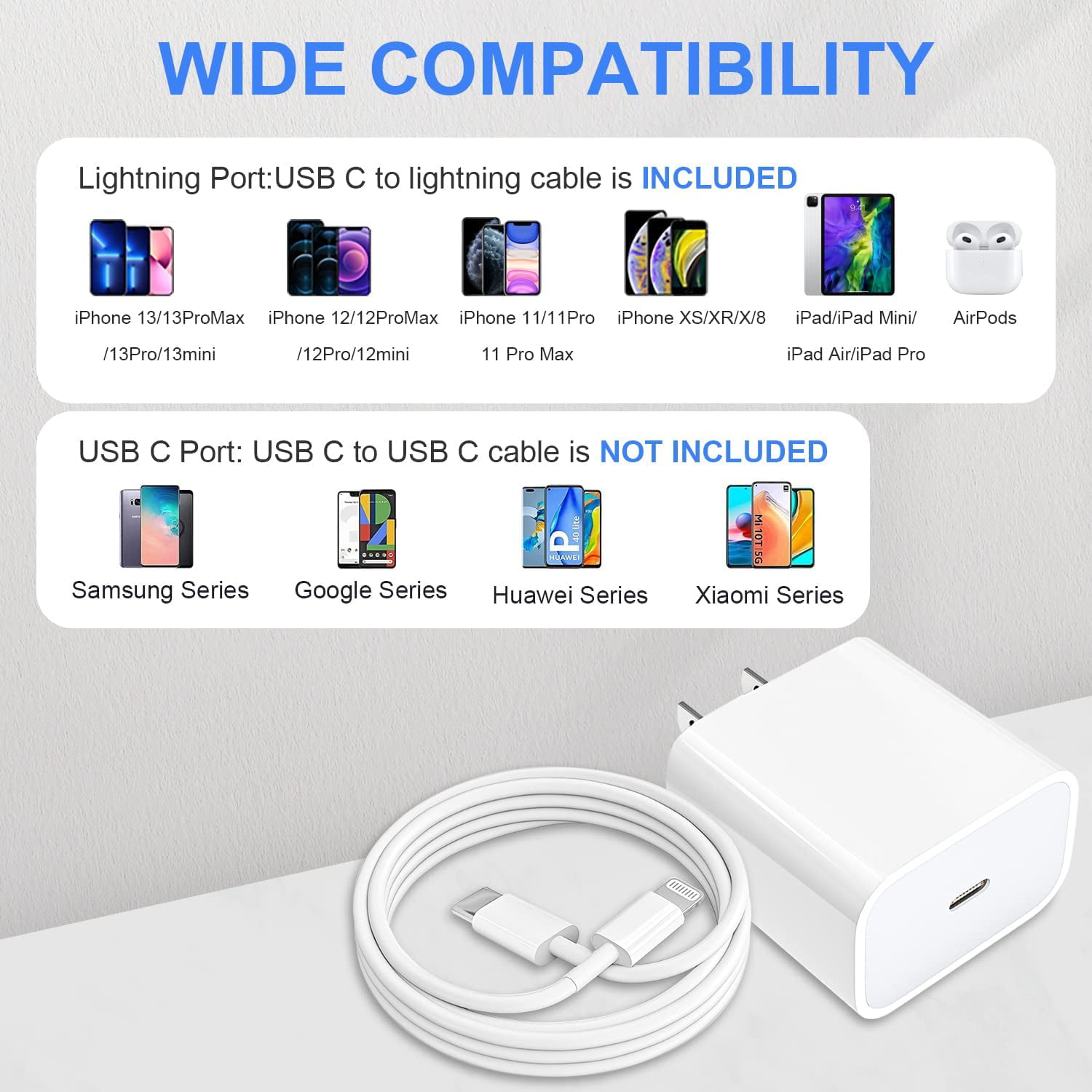 MFi Certified iPhone Fast Charger with Cable