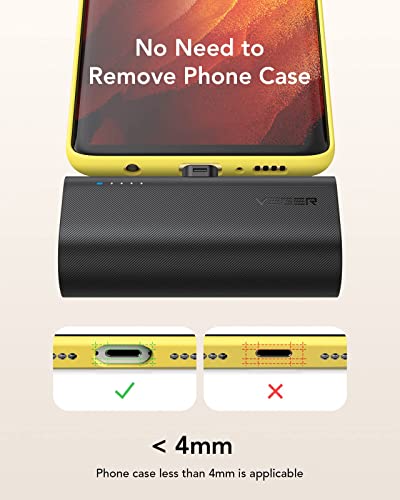 2-Pack USB-C Portable Chargers, 5000mAh Fast Charging