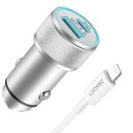 20W USB-C car charger with lightning cable