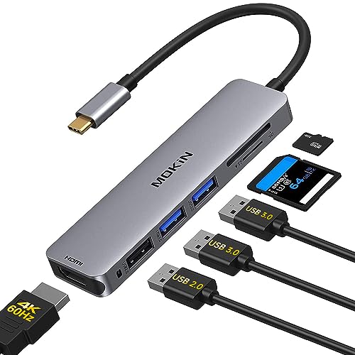 MOKiN 5-in-1 USB-C Hub with HDMI & USB Ports