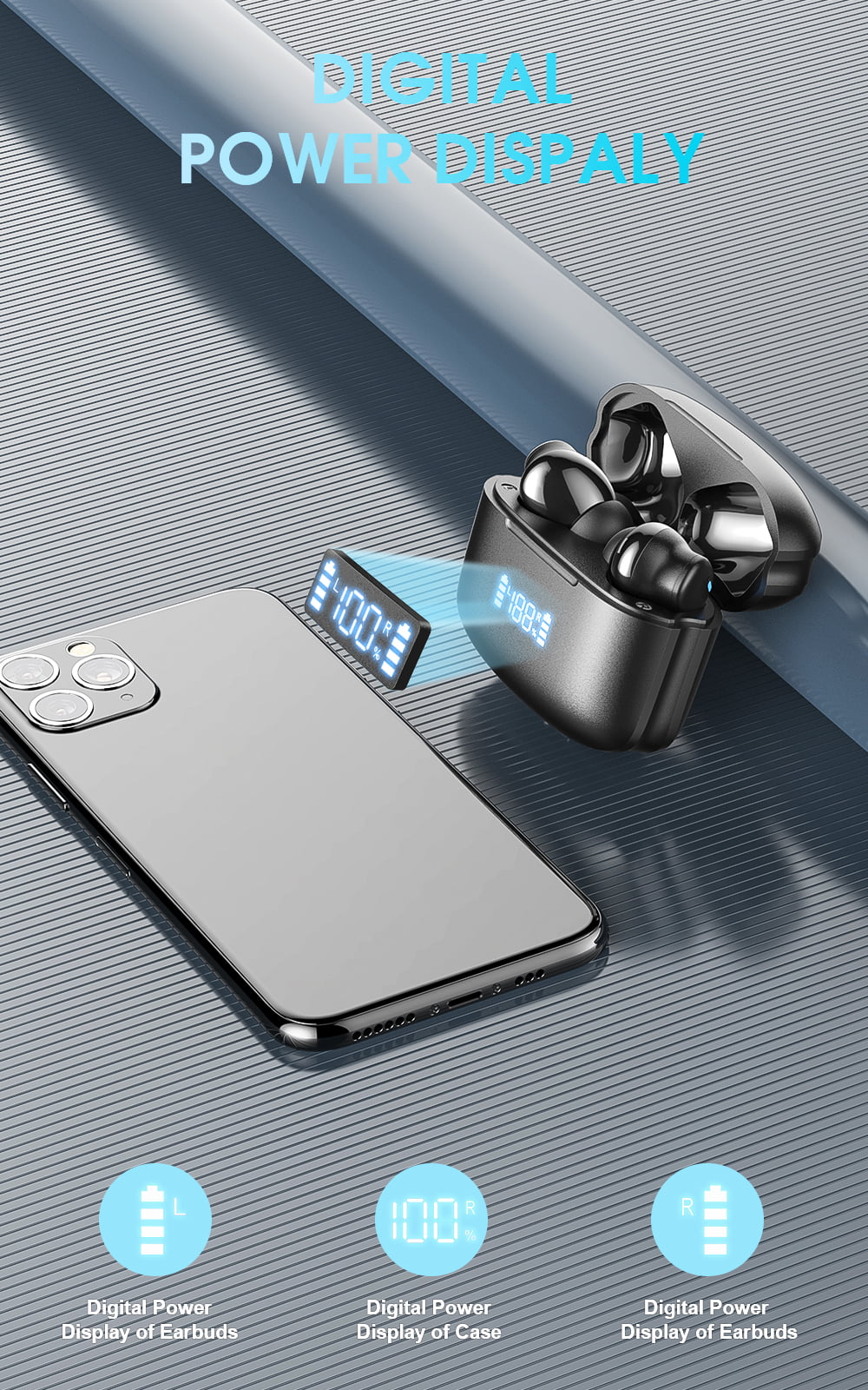 Wireless Earbuds with Bluetooth 5.1 and IPX5