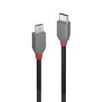 Black 0.5m USB-C to Micro-B Cable