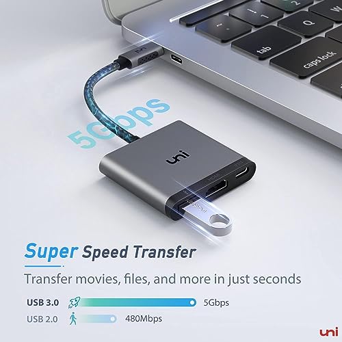 3-IN-1 USB-C Hub with 4K HDMI Adapter