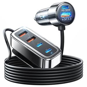AINOPE 90W USB C Car Charger - 6 Port