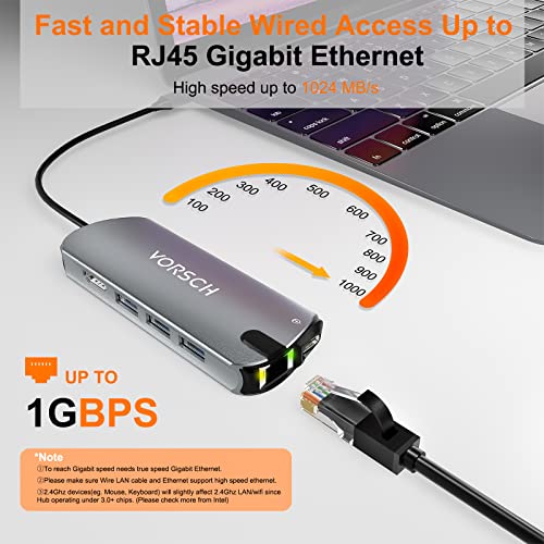 8-in-1 USB-C Docking Station with Ethernet & 4K HDMI