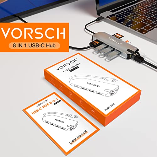 8-in-1 USB-C Docking Station with Ethernet & 4K HDMI