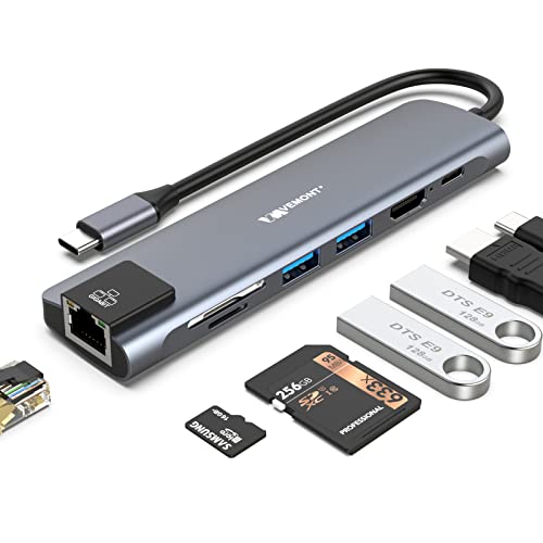VEMONT 7-in-1 USB-C Adapter with 4K HDMI