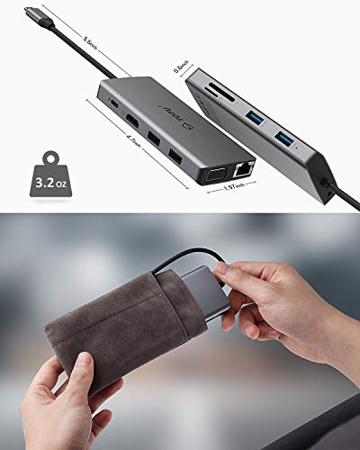 TOTU 11-in-1 USB-C Hub Adapter