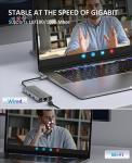 6-in-1 USB C Hub with Ethernet and HDMI