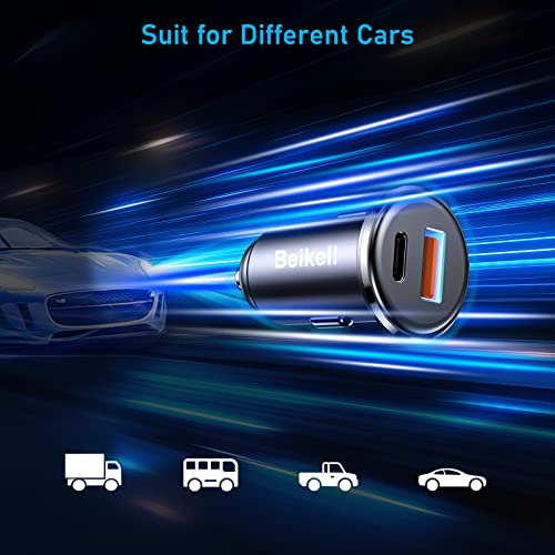 Beikell 48W Dual PD/QC 3.0 USB Car Charger