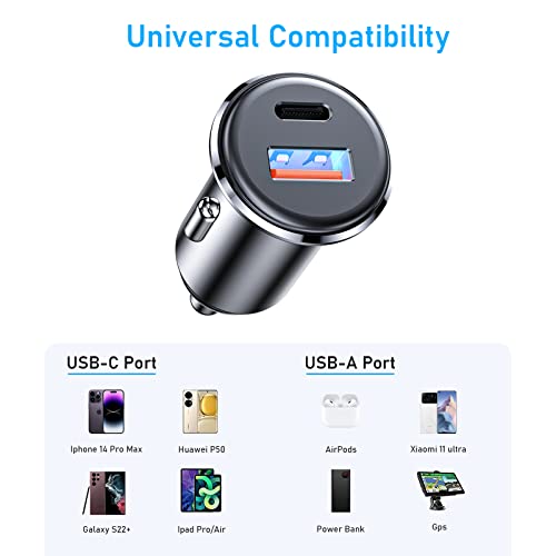 Beikell 48W Dual PD/QC 3.0 USB Car Charger