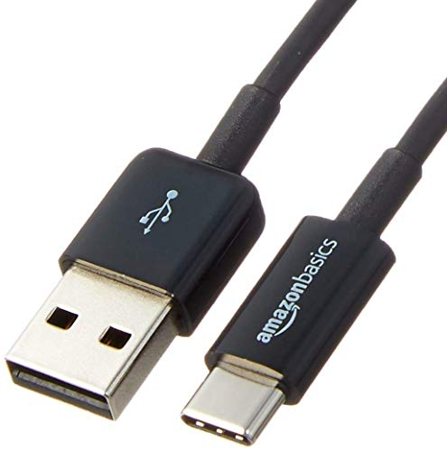 Black USB-C to USB-A Male Cable - 1.8m