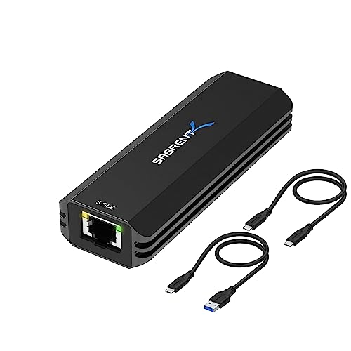 SABRENT 5-Gigabit Ethernet Adapter for USB-C