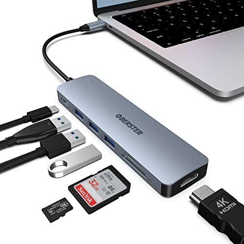 OBERSTER 7-in-1 USB-C Hub with 4K HDMI
