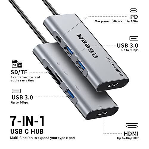 7-in-1 USB C Hub with HDMI