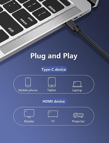 VENTION USB-C to HDMI Converter, 4K Compatible