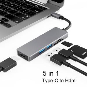 5-in-1 USB-C Docking Station Adapter