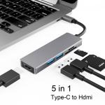 5-in-1 USB-C Docking Station Adapter