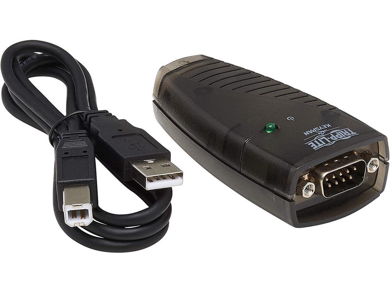 High-Speed USB-A to Serial Adapter with Detachable Cable