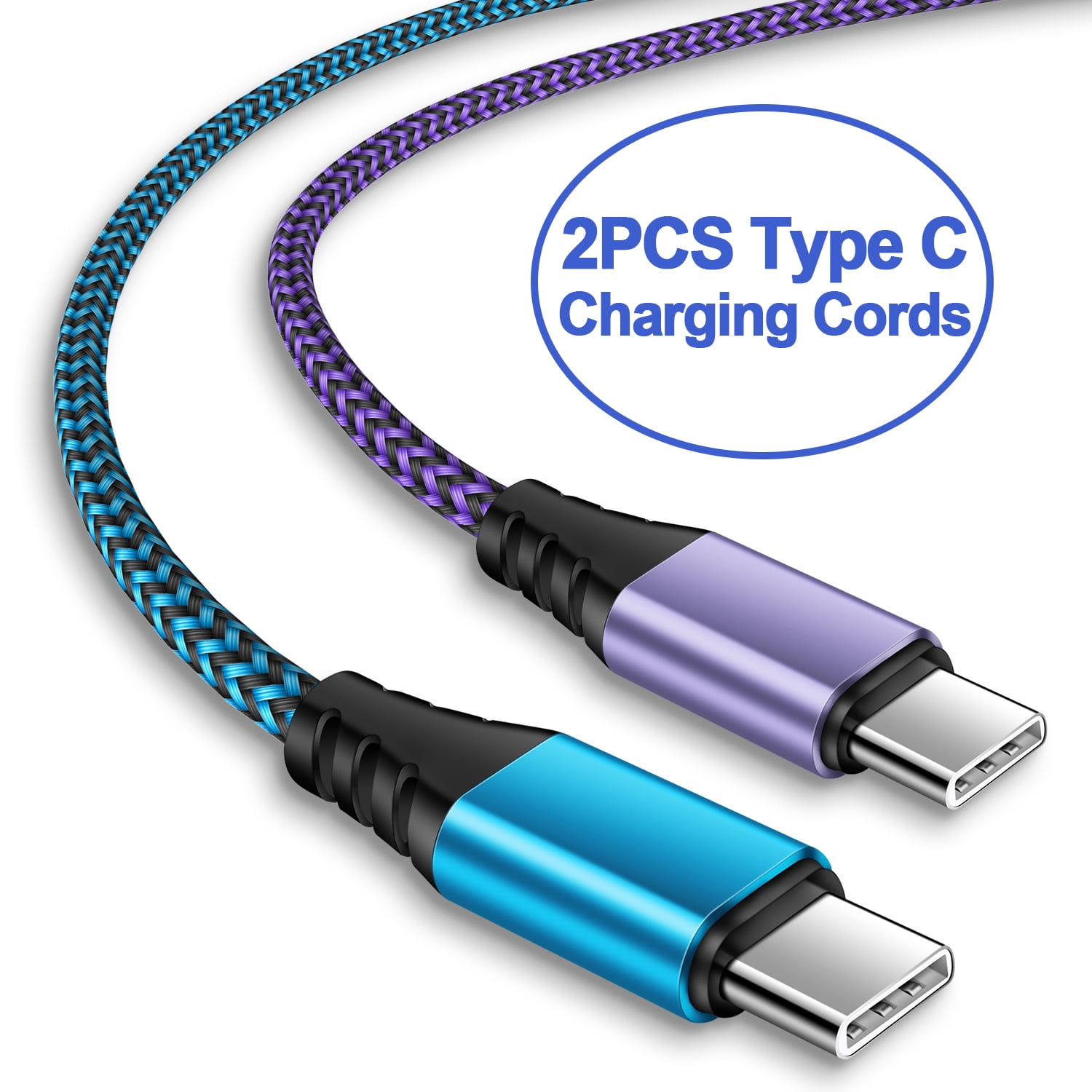 2-Pack 6ft USB-C Charging Cables