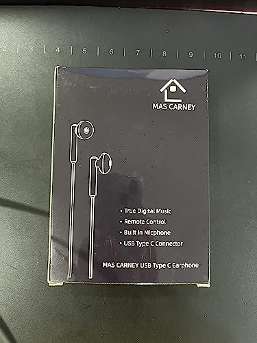 Wired USB-C Earbuds with Mic for Smartphones