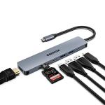 7 in 1 USB-C Hub with Dual Monitor Display
