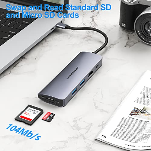 WIMUUE 7 in 1 USB-C Hub Adapter