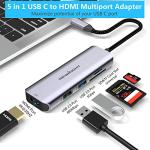 5-in-1 USB C Hub with HDMI 4K