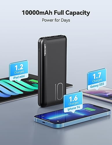 10K mAh USB-C Portable Power Bank