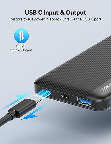 10K mAh USB-C Portable Power Bank