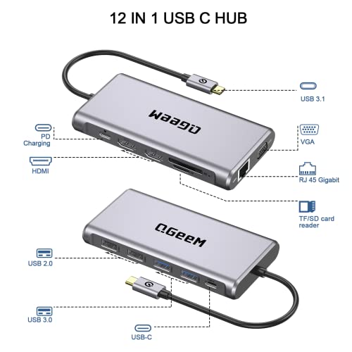 12-in-1 Triple Display USB-C Dock