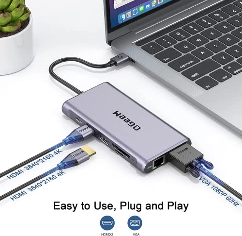 12-in-1 Triple Display USB-C Dock