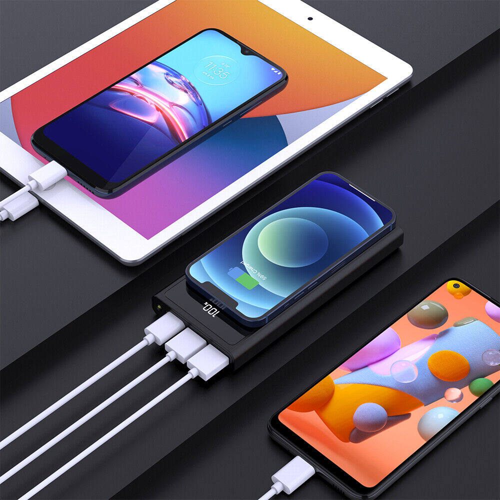 900000mAh Wireless Power Bank with Qi Charging