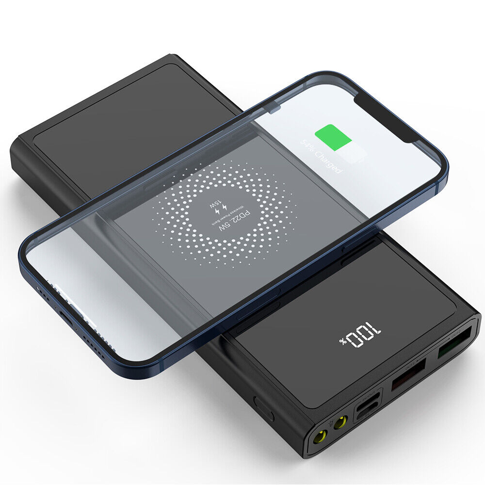 900000mAh Wireless Power Bank with Qi Charging