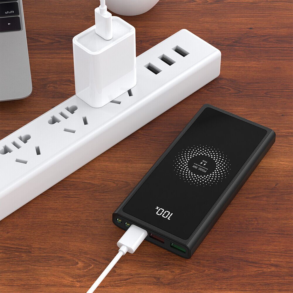 900000mAh Wireless Power Bank with Qi Charging