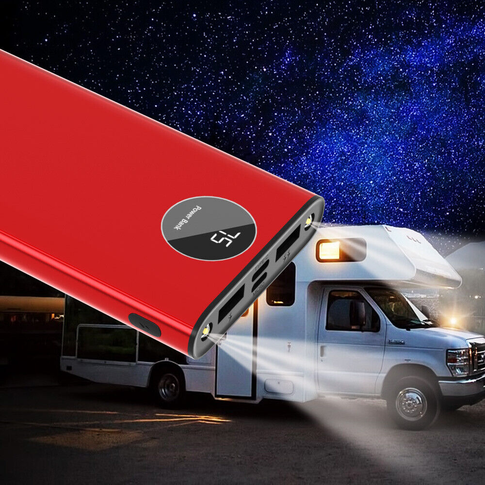 LCD Portable 900000mAh USB-C Power Bank