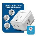 USB-C South Africa Travel Adapter with SwadAPt Attachments