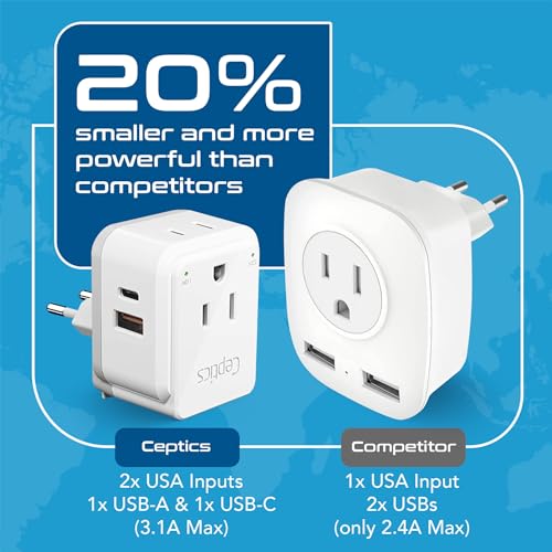 USB-C South Africa Travel Adapter with SwadAPt Attachments