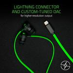 Razer Hammerhead Earbuds: Lightning Connector, Green