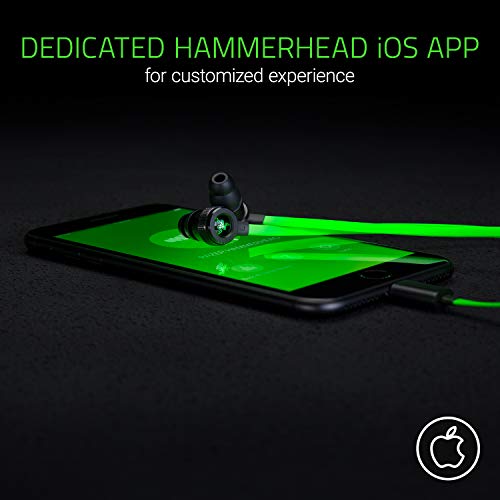 Razer Hammerhead Earbuds: Lightning Connector, Green