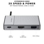 HyperDrive GEN2 6-in-1 USB-C Hub - Enhanced Connectivity