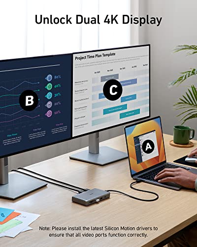 Anker 563 USB-C Hub: 10-in-1 dual monitor dock